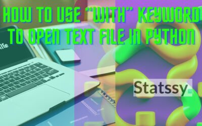 How to use “with” keyword to open text file in Python