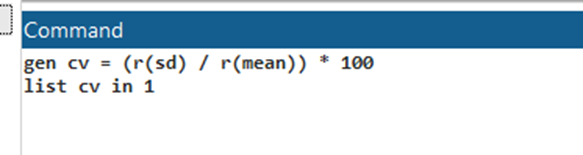 Calculating the Coefficient of Variation in Stata: A Simple Business in 2024 7 Coefficient of Variation in Stata: