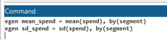 Coefficient of Variation in Customer Analytics: A Stata Example in 2024 5 commands to generate mean and standard deviation in stata