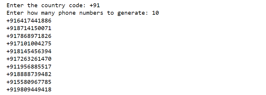 Generate Random Phone Numbers using Python - 2 Methods in 2024 3 Generate Random Phone Numbers using Python - 2 Methods in 2024